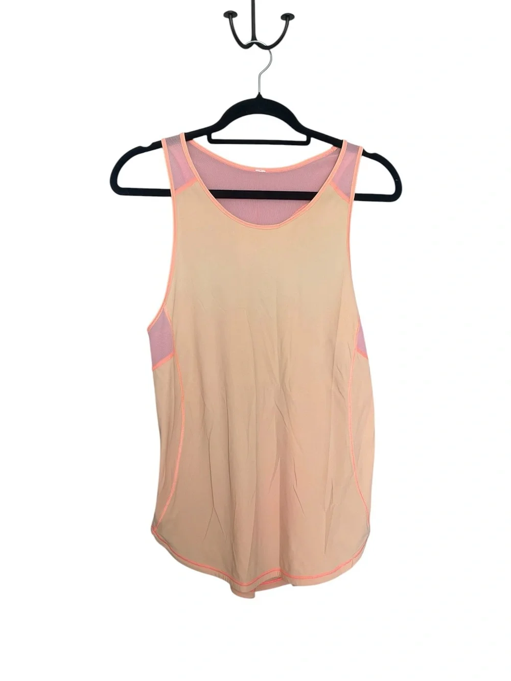 Lululemon Orange Mesh-Trim Performance Tank